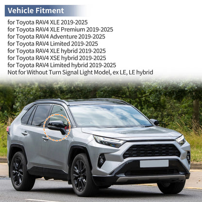 Right Side Mirror Cover Cap for Toyota RAV4 XLE (2019–2023)
