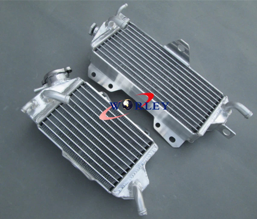 Set of 2 Aluminum Radiators for Kawasaki KX125 (1990–1991)