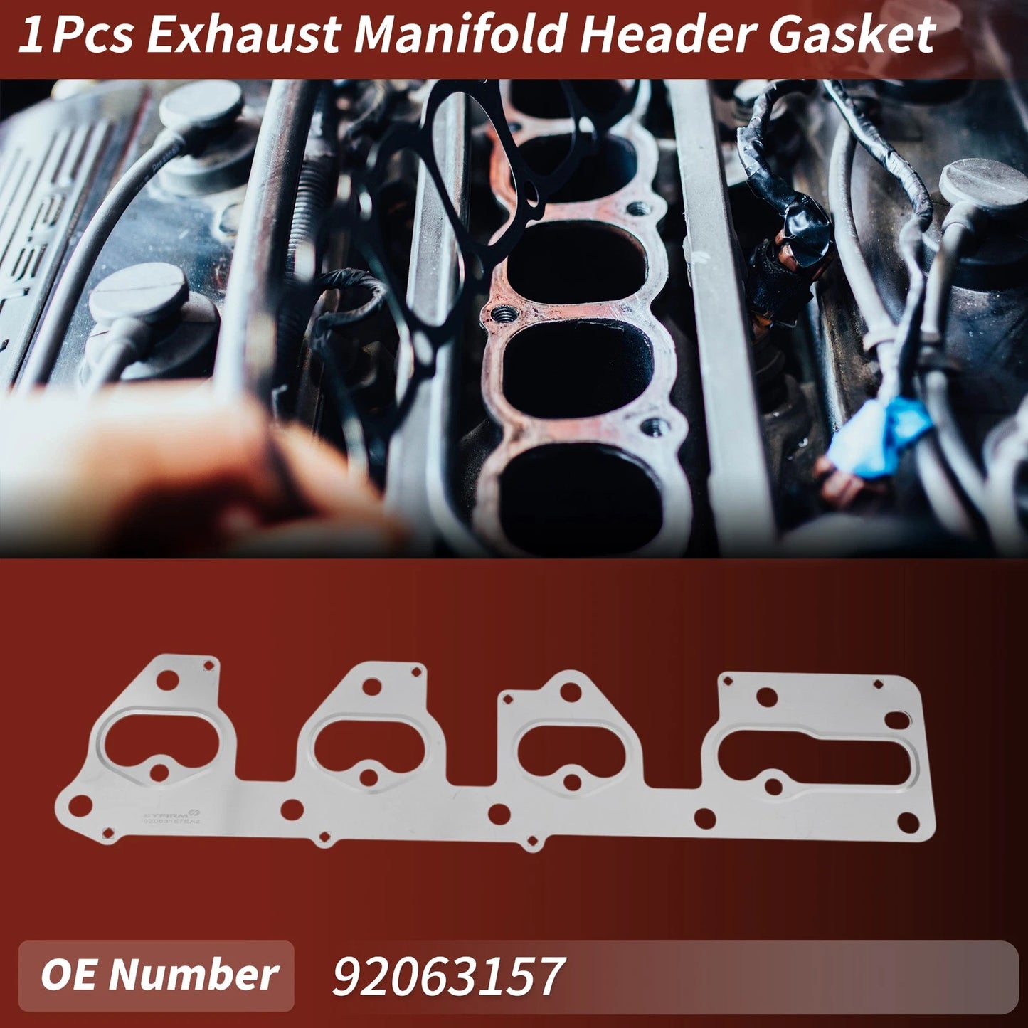1 Pc Exhaust Manifold Header Gasket for Daewoo Nubira (1999–2002) No. 92063157