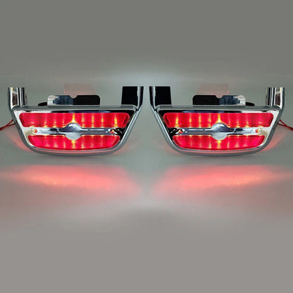 LED Light Passenger Footboard Cover for Harley Touring Road King (2014-2023)