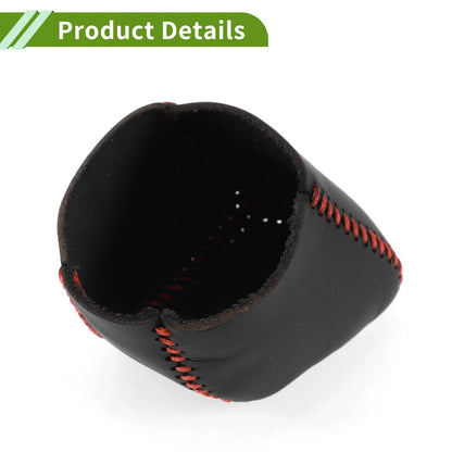 Car Gear Shift Knob Cover for Lexus RX350 2023-2024 Black Red Faux Leather