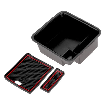 Center Console Armrest Organizer Tray for VW T-Cross (2018–2024) Red Plastic
