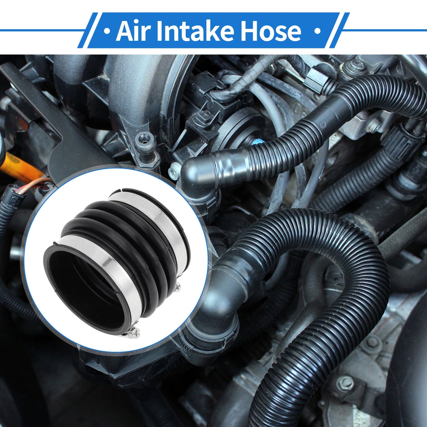 Engine Air Intake Hose with Clamps for Toyota Camry (2002–2003) No. 17881-20130