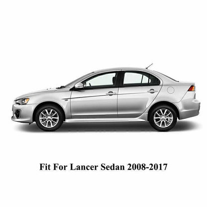 6X Black Pillar Posts Car Door Trim for Mitsubishi Lancer Sedan (2008–2017)