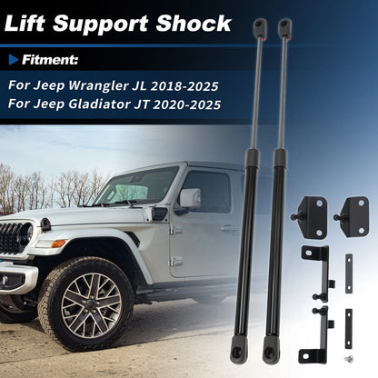 Front Hood Struts for Jeep Wrangler JL, Gladiator JT (2018–2023)