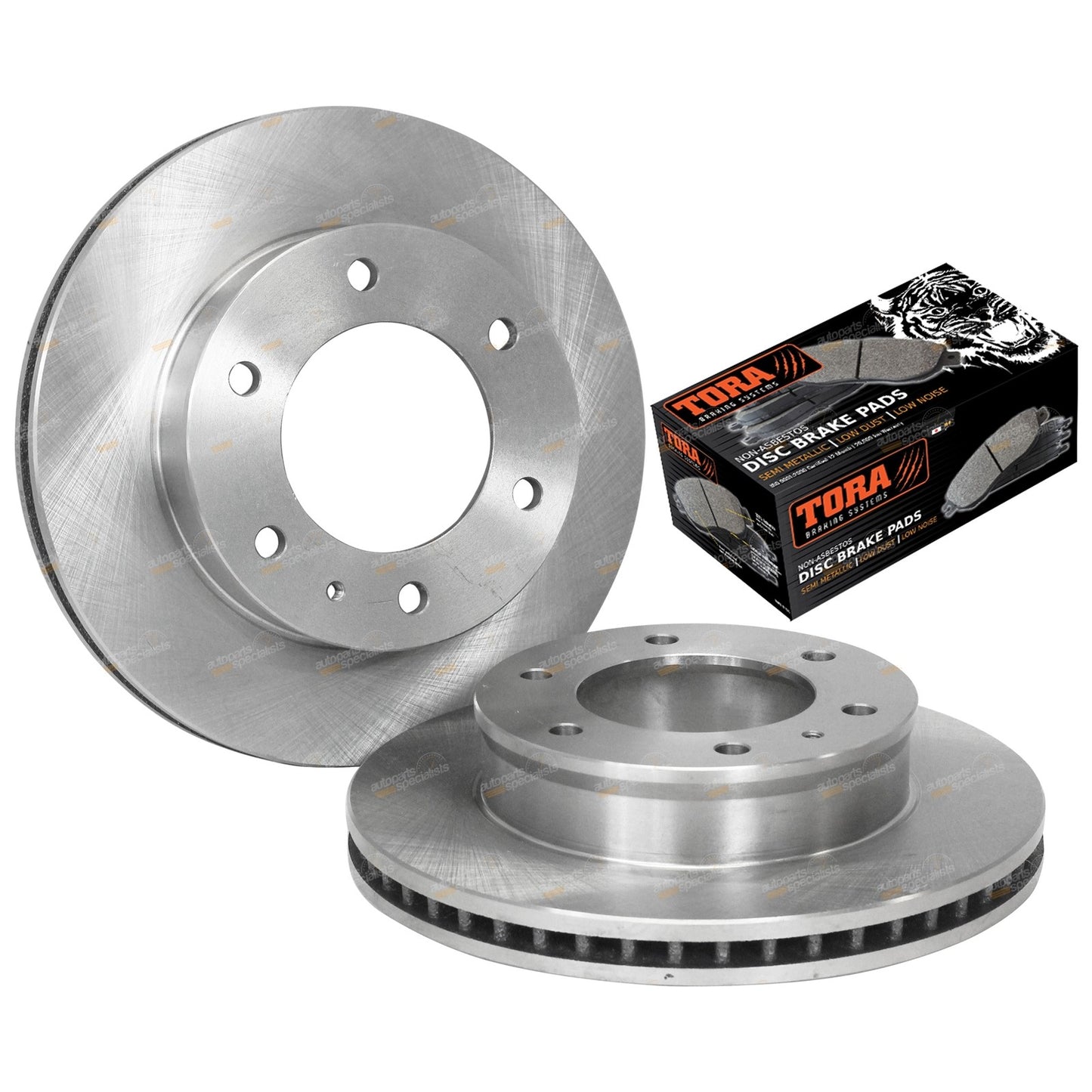 2X Front Disc Brake Rotors and Pads Kit for Ford Ranger (2006–2011)