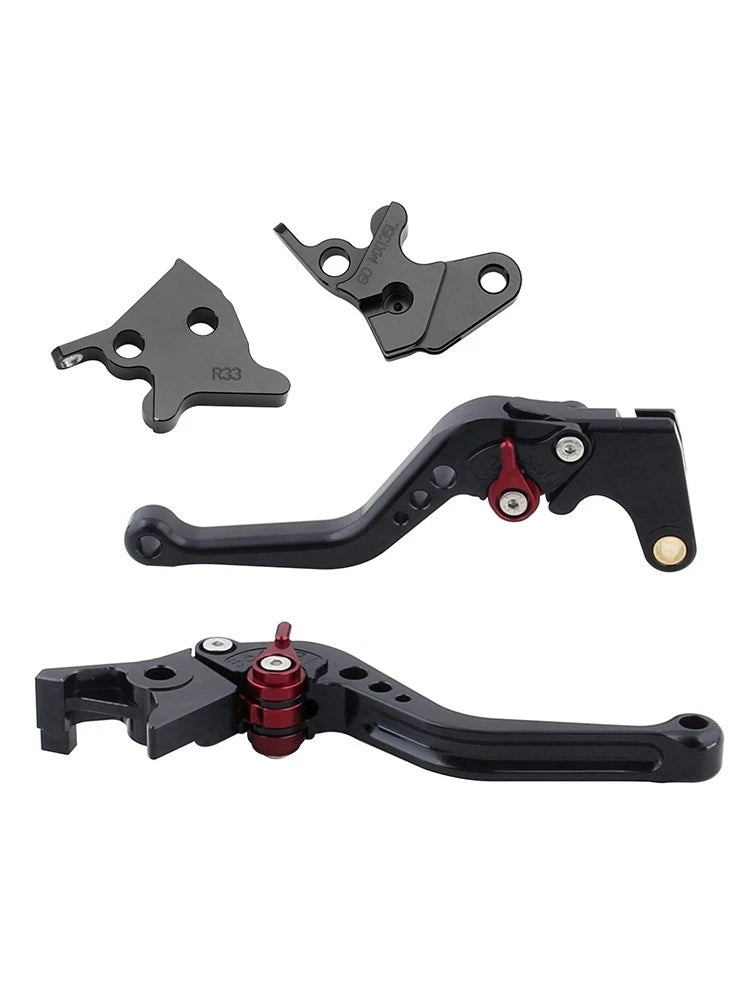 Short Brake Levers Clutch for Yamaha YBR125 (2005–2014) Black