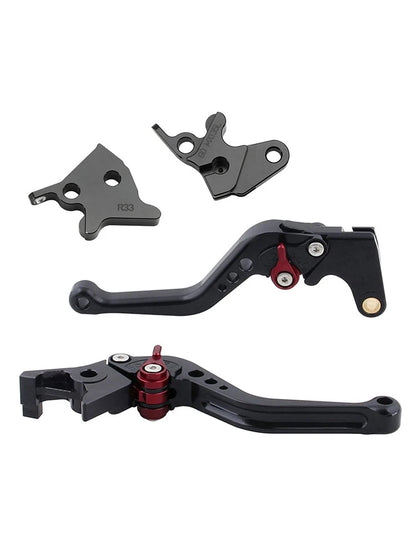 Short Brake Levers Clutch for Yamaha YBR125 (2005–2014) Black