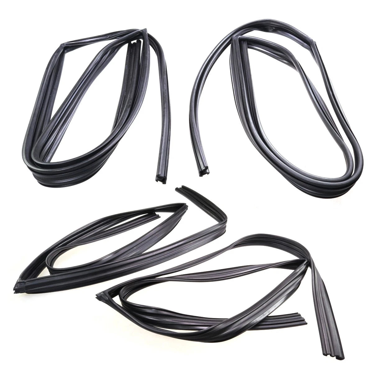 Set of 2 Front Door Glass Run Channels for Toyota Land Cruiser (1981–1997)