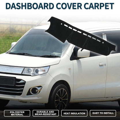 Dashboard Cover Mat for Suzuki Jimny JB64 JB74 (2018–2024) w/ Sticker Black