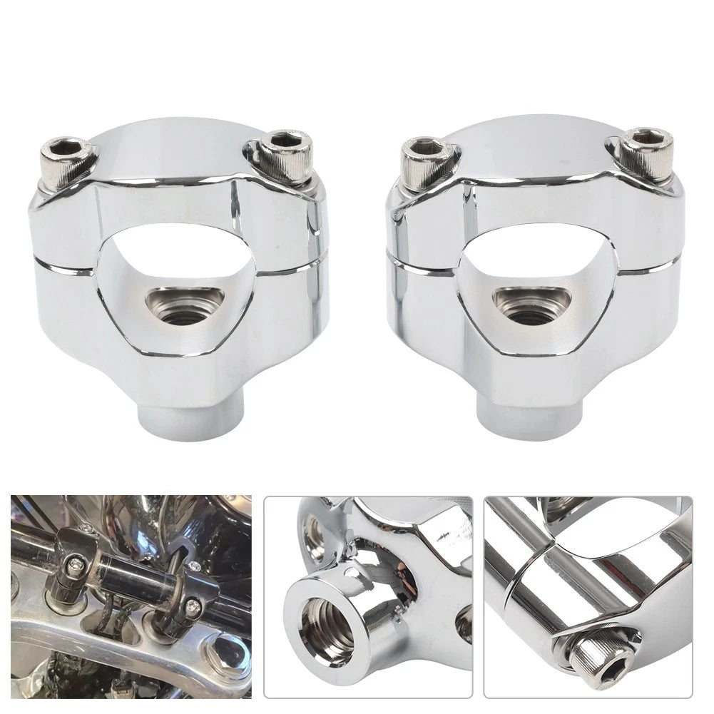 1 1/4" Handlebar Risers 1.65" Tall for Harley Softail Custom (2006–Present)