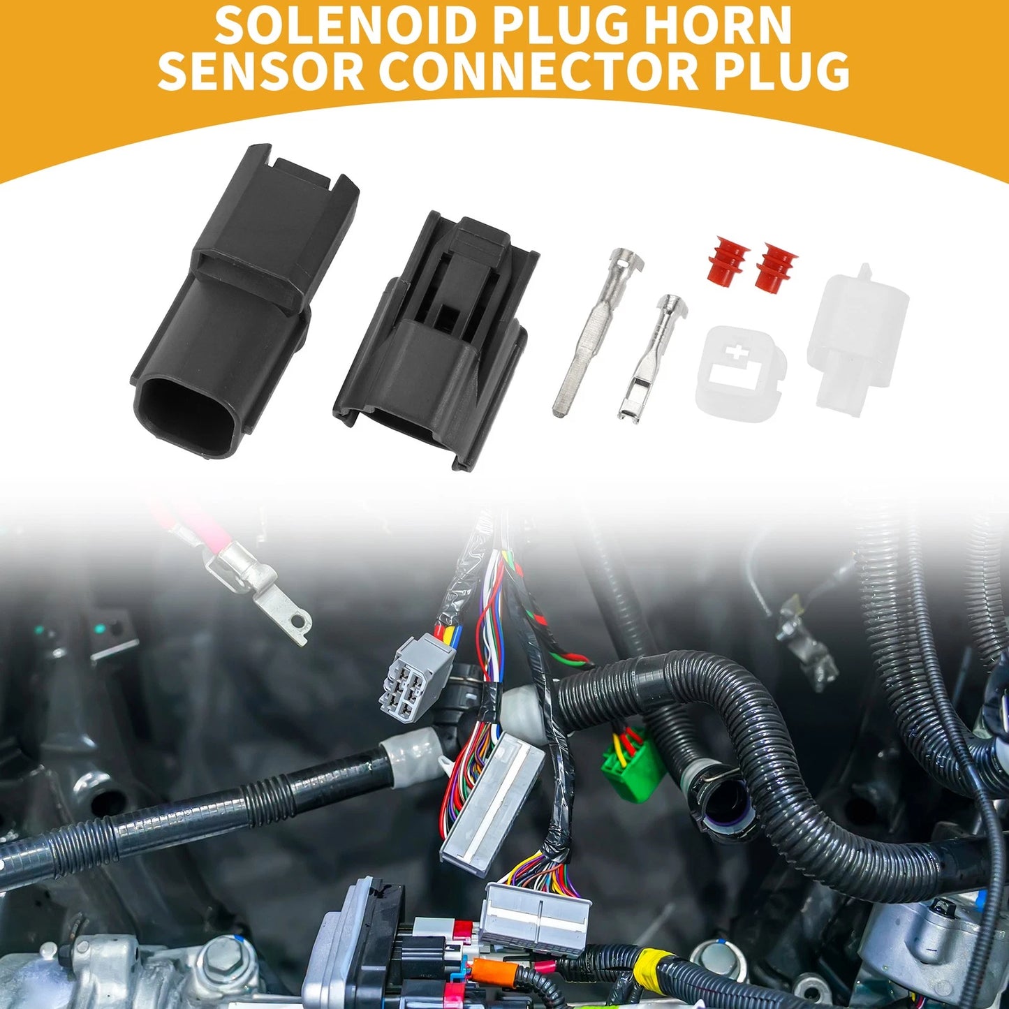 1 Pin Solenoid Plug Horn Sensor Connector for Honda