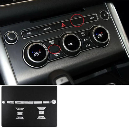 Matte Silver Console Vent Button Panel Trim for Range Rover Sport (2014–2017)
