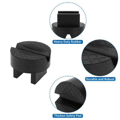 2X Lifting Jack Pad for Automotive Car Truck SUV (65mm Circular Rubber)