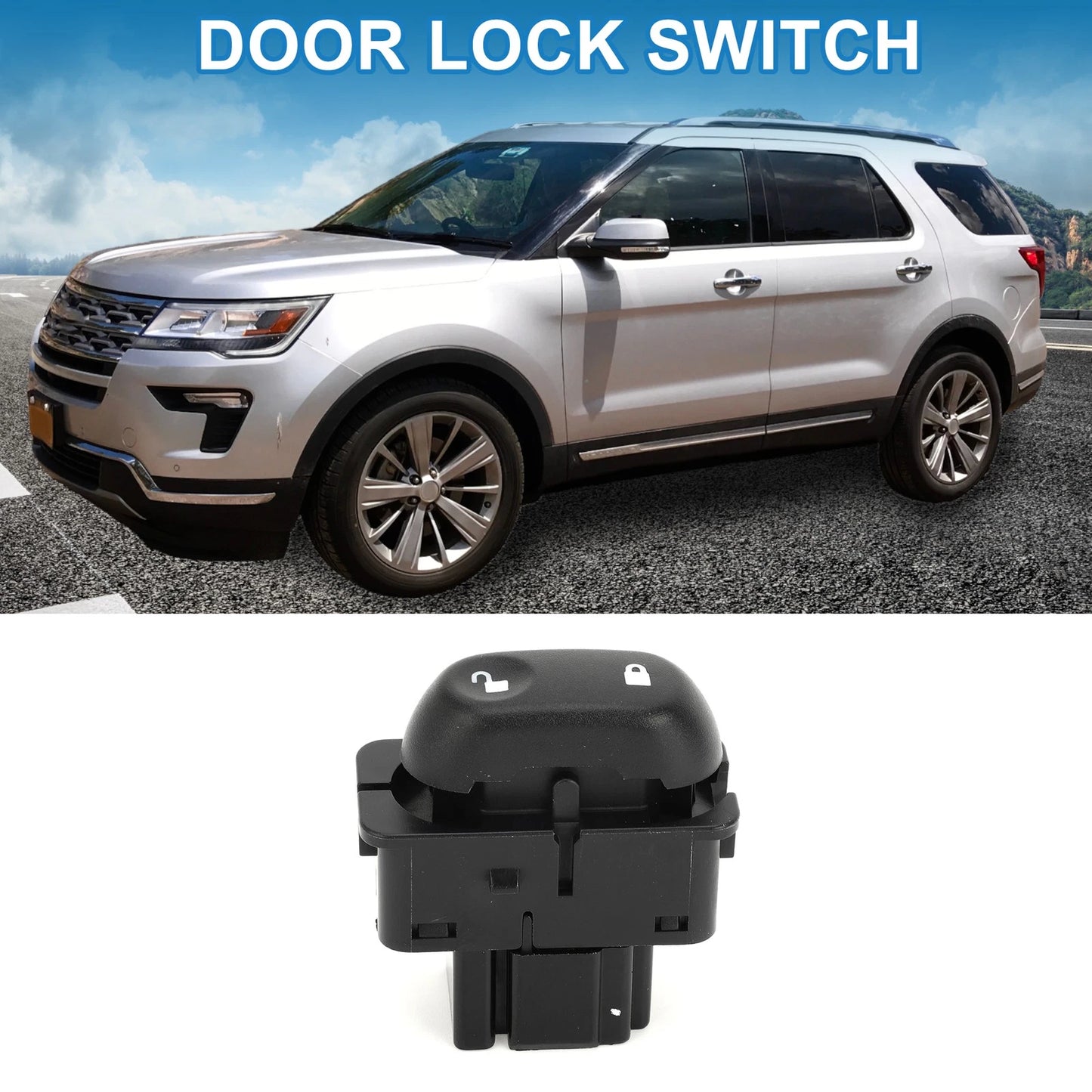 Door Lock Switch for Ford Excursion Explorer F-250 Super Duty (2000–2005)