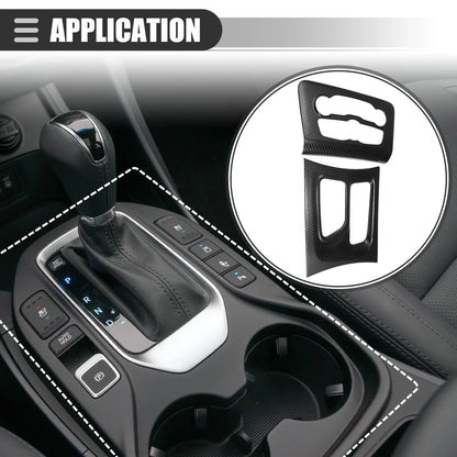 Carbon Fiber Central Control Gear Shift A/C Panel Trim for Dodge Charger (2015-2022)
