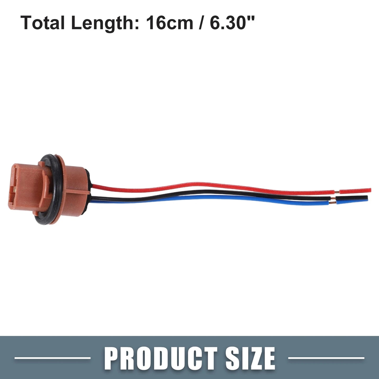 Set of 4 7443 T20 Bulb Socket Harness for Turn Signal Brake Lights