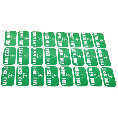 Set of 24 Diesel Only Vinyl Stickers for Trucks
