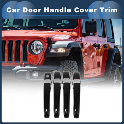 Car Door Handle Cover Trim for Jeep Grand Cherokee (2011–2021) - Black