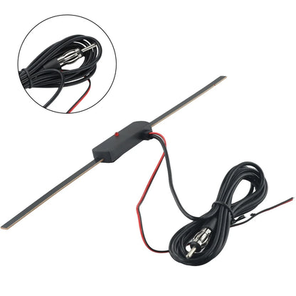 Inline Car Stereo FM/AM Antenna Signal Booster Amplifier