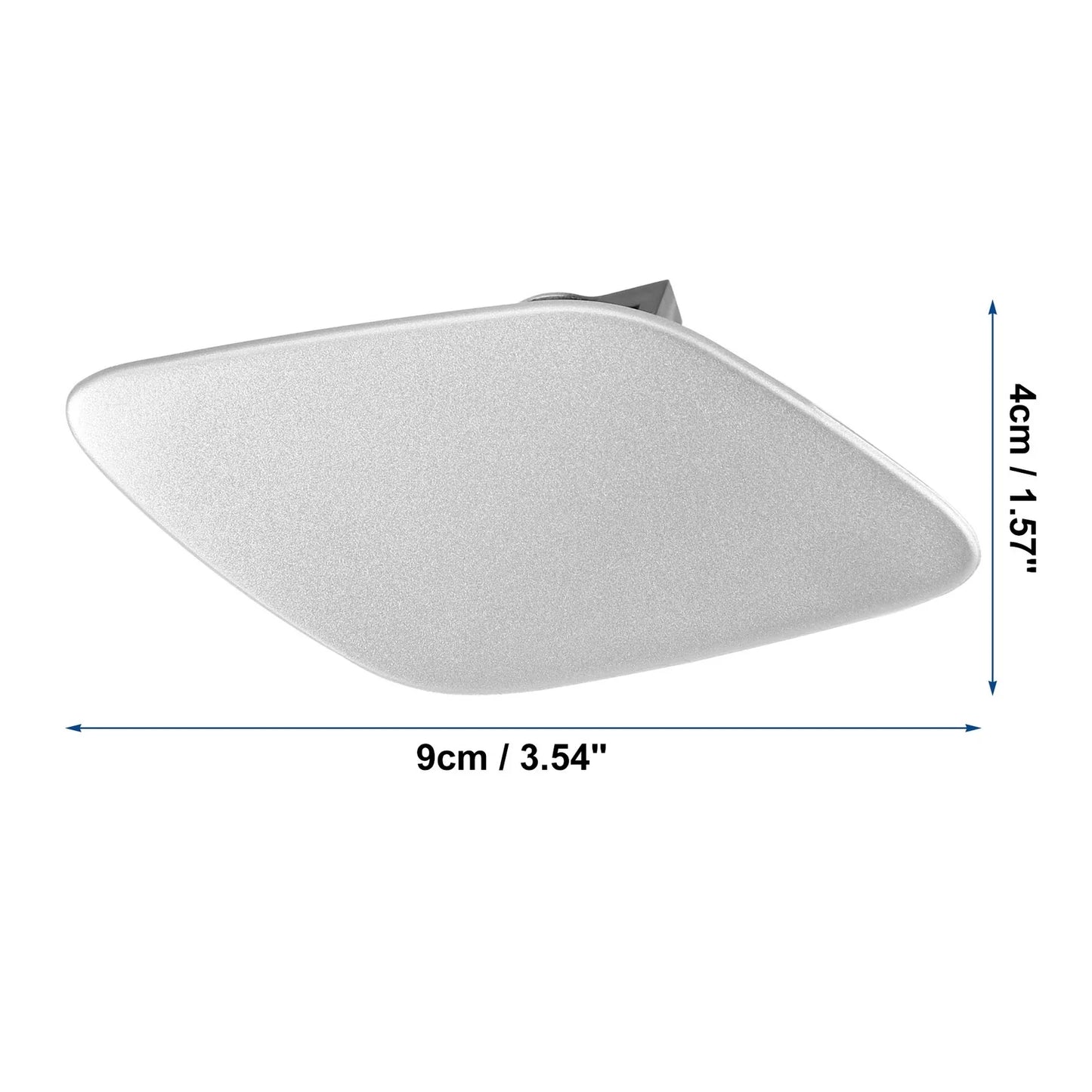 Front Right Bumper Headlight Washer Nozzle Cover Cap for BMW 328 Silver Tone