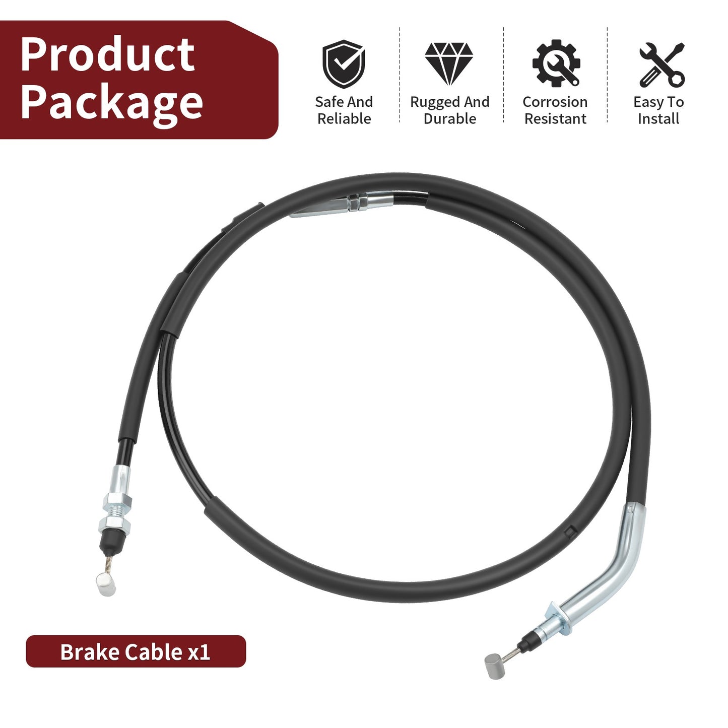 Park Brake Cable for Yamaha Rhino 700 (2008–2013) UTV