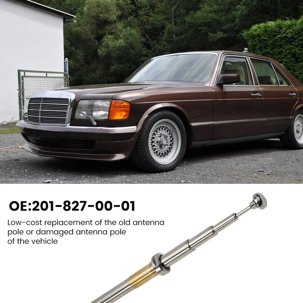 1PC Power Antenna Mast for W124 W126 W201 C107 R107