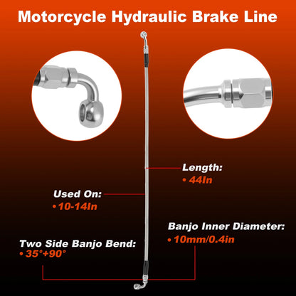 Brake Hose Oil Line for Harley Davidson Sportster Superlow (2006–2023)