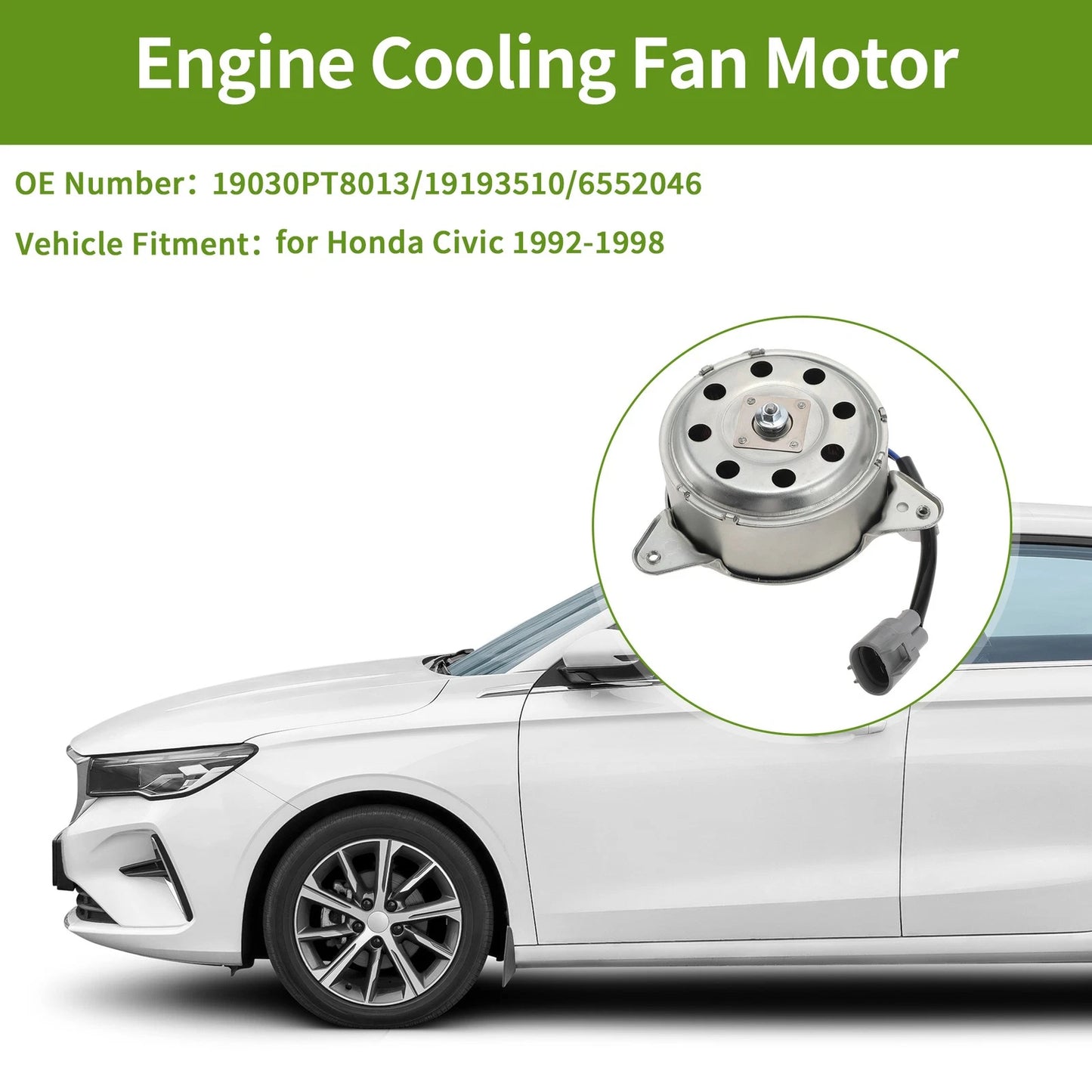 Radiator Fan Motor for Honda Civic (1992–1998) No. 19030PT8013