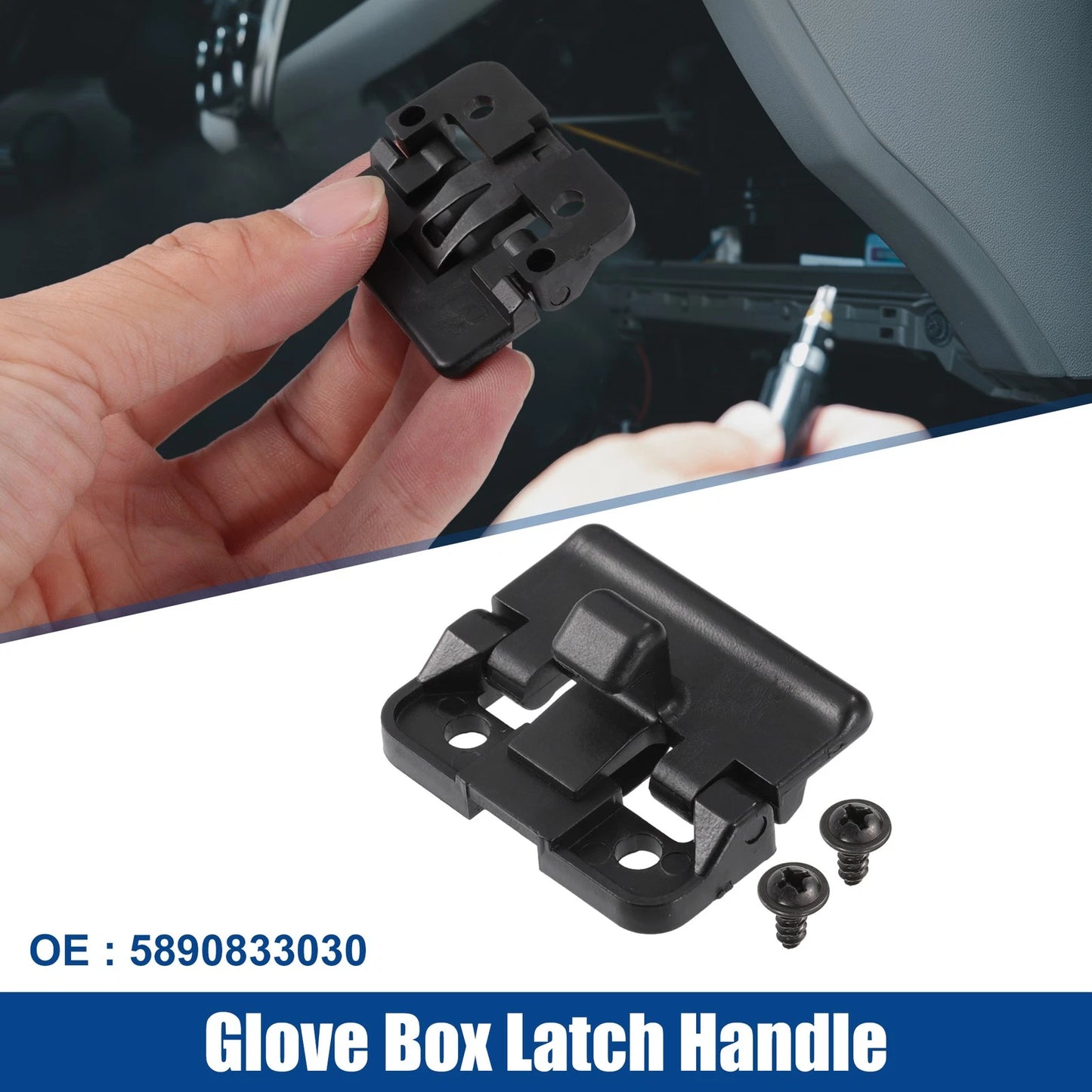Glove Box Latch Handle for Toyota Camry (2007–2011) No. 58908-33030 Black