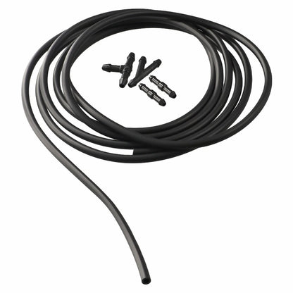Hose Connector Splitter 300CM Black for Windshield Washer Wiper Tube