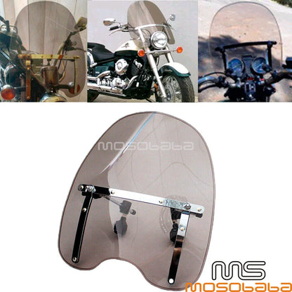 Front Windshield for Honda Shadow ACE/RS/Spirit 750, Yamaha V Star 650 (2000-2009)
