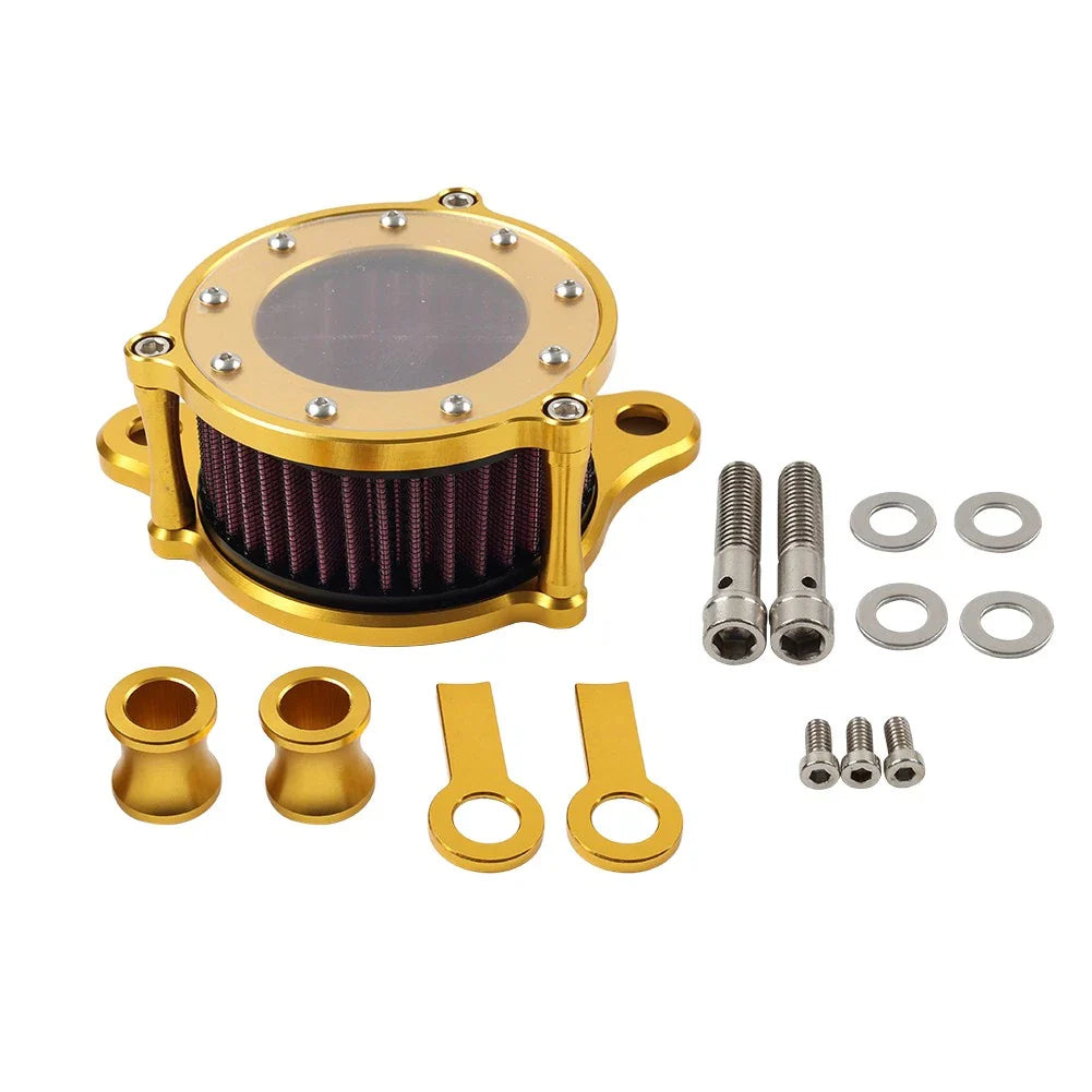 Gold Clear Air Cleaner Intake Filter for Harley Sportster XL 883 XL 91-22