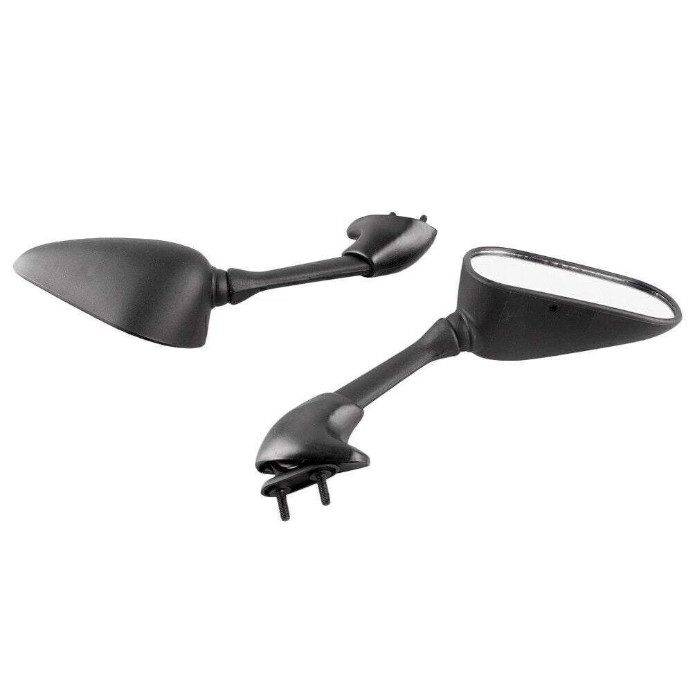 Set of 2 Rearview Side Mirrors for Yamaha YZF R6 (2001–2002) Aluminum Black