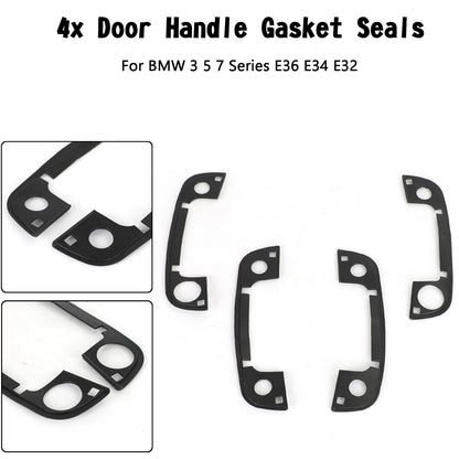 Door Handle Gasket Set of 4 for BMW 3 5 7 Series E36 E34 E32