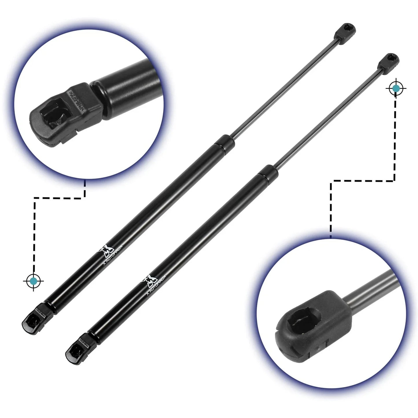 2 x Front Hood Lift Supports Struts Gas Springs for Lexus RX350 RX450h (2007-2022)
