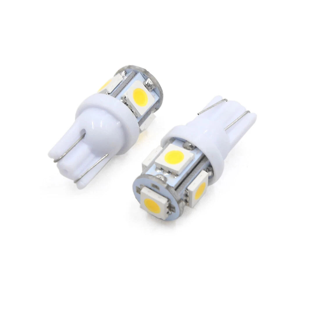 8Pcs T10 Warm White 5050 LED Bulbs for Car Interior (W5W 168 194)