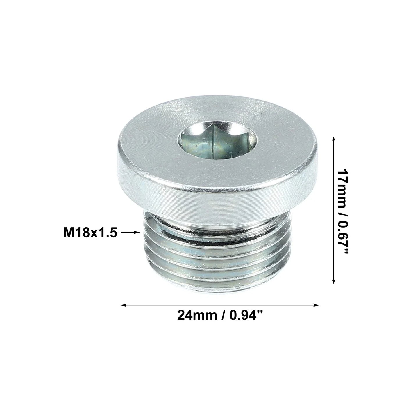 4 x M18x1.5 Steel Engine Oil Drain Plug Screw for BMW 545i 550i