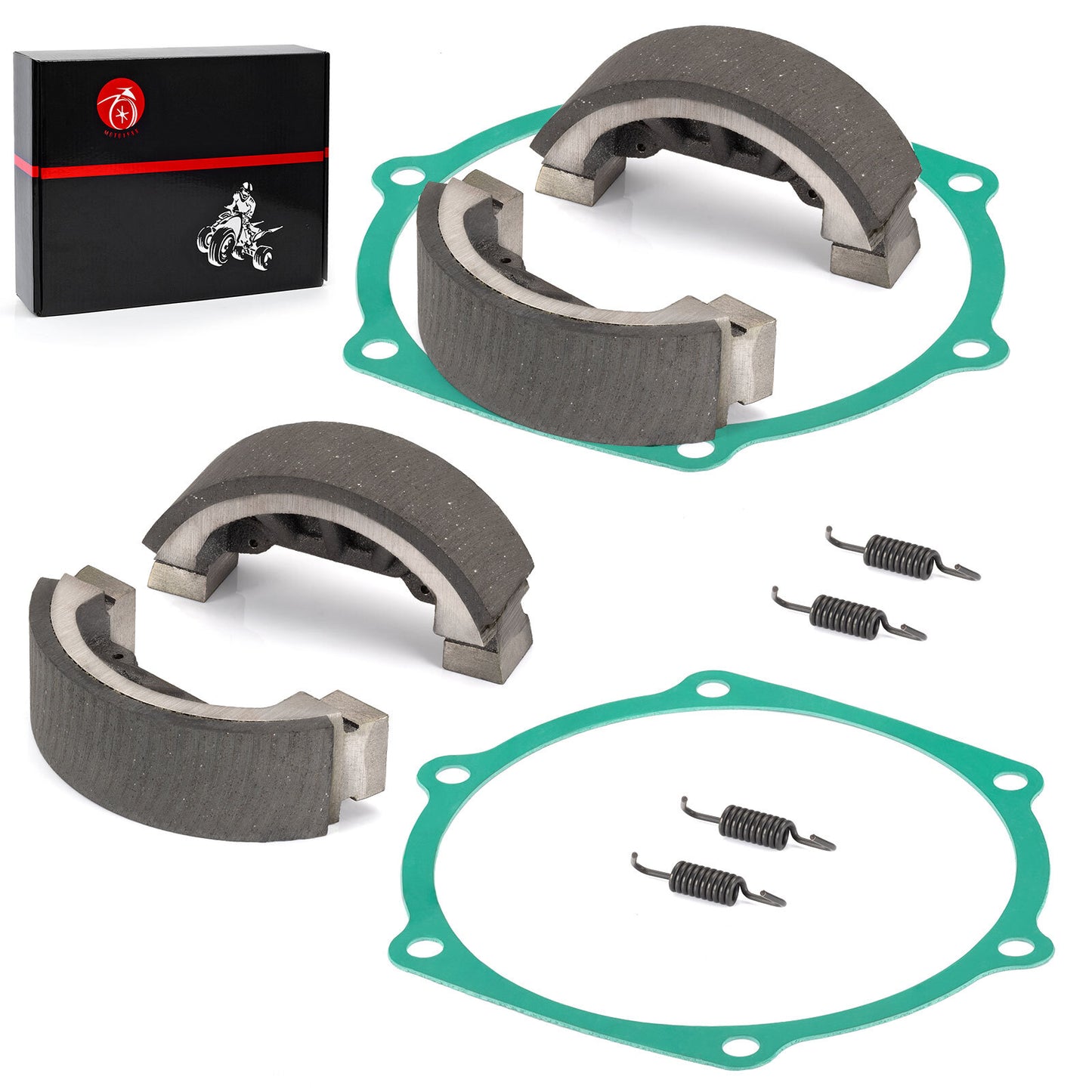 Set of 4 Brake Shoes with Springs for John Deere 750 770 790
