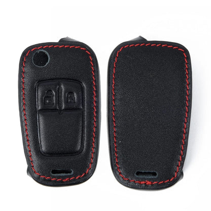 With Buckle Key Case 2-Button Remote Leather Alloy for Corsa D Zafira(2006–14)