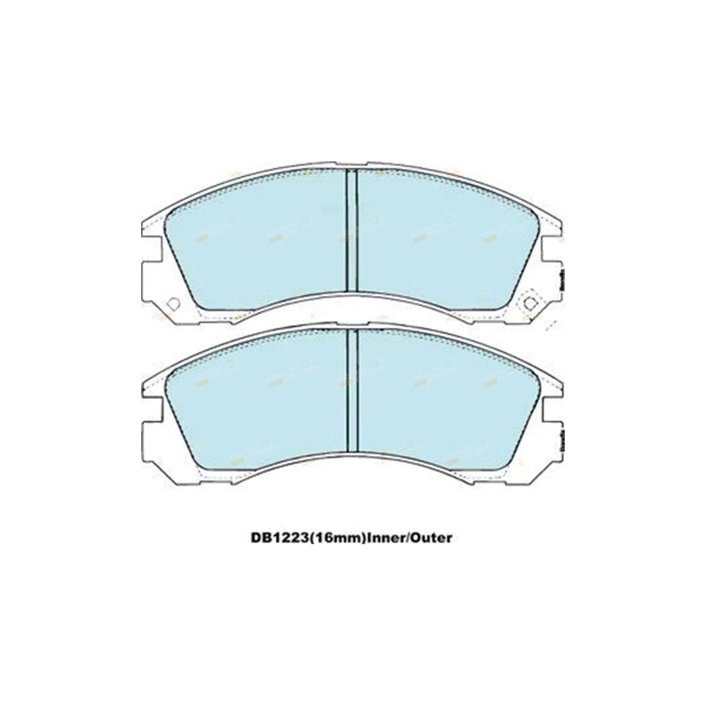 4WD Front Disc Brake Pads Set for Mitsubishi GTO Z15A Z16A (1992-2001)