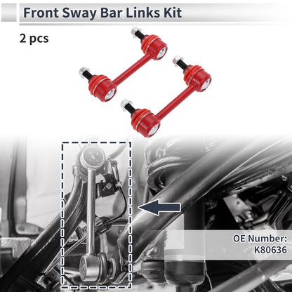 Set of 2 Front Stabilizer Bar Links for GMC Canyon RWD (2004–2012) No.K80636