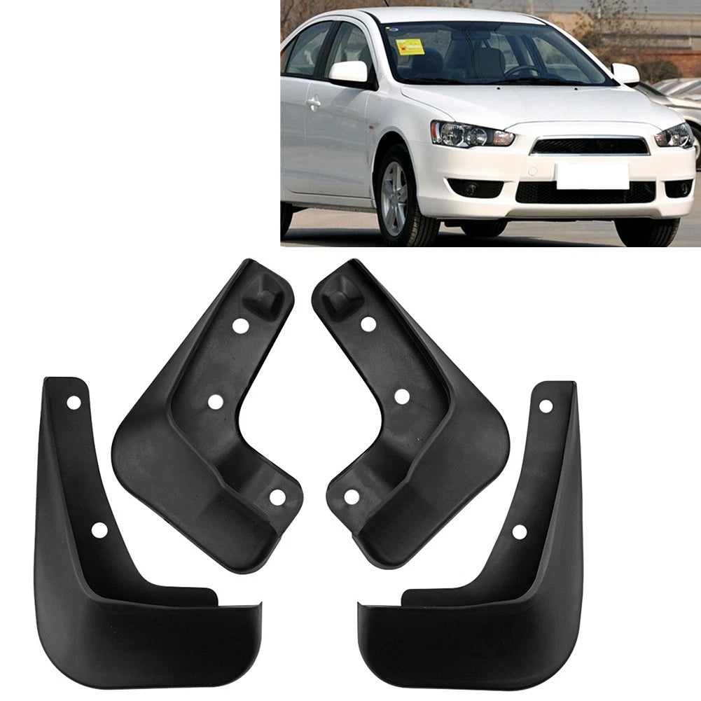 Set of 2 Mud Flaps Splash Guards for Mitsubishi Lancer (2009–2011)