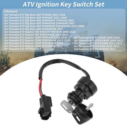 Ignition Key Switch for Yamaha Raptor 700 700R YFZ450R (2009–2024) No.4SH825100000