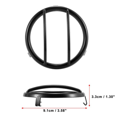 1 Pair Round Turn Signal Light Grill Guard Cover for Jeep Wrangler (2007-2018)