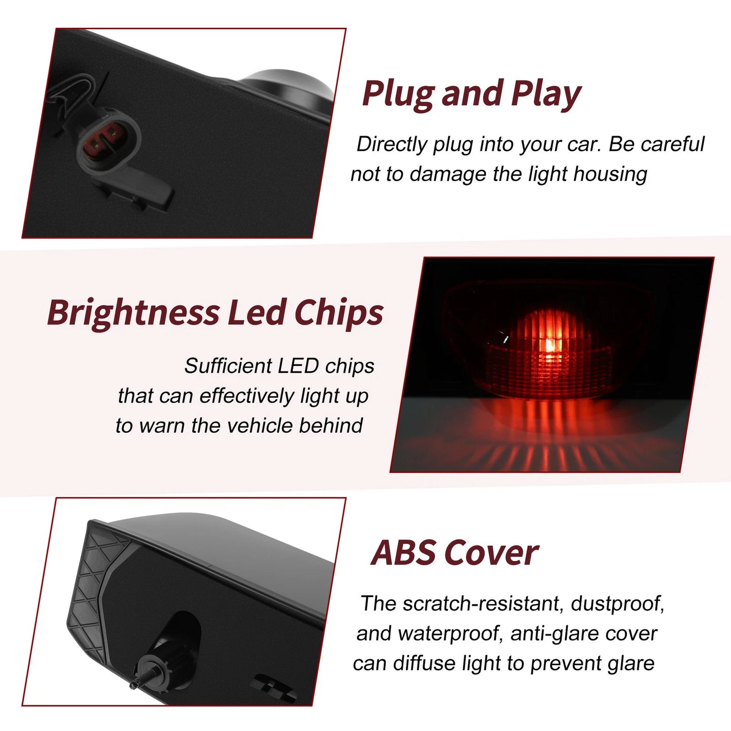 LED Third Brake Light for Ram ProMaster 1500 2500 3500 (2014–2023) 5NP86RXFAG