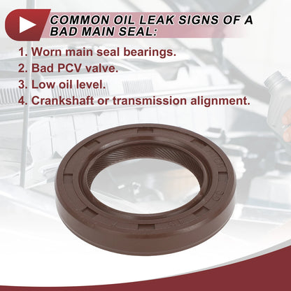 1 Pc Front Crankshaft Oil Seal for Hyundai Excel Scoupe (1990–1994) No. 21421-21030