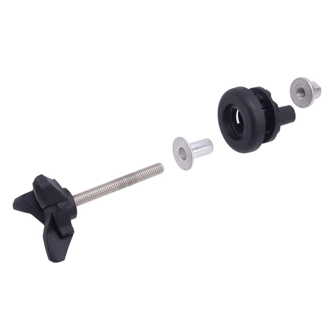 2 x Black Windshield Adjustment Screws for BMW R1200GS ADV (2004-2017)