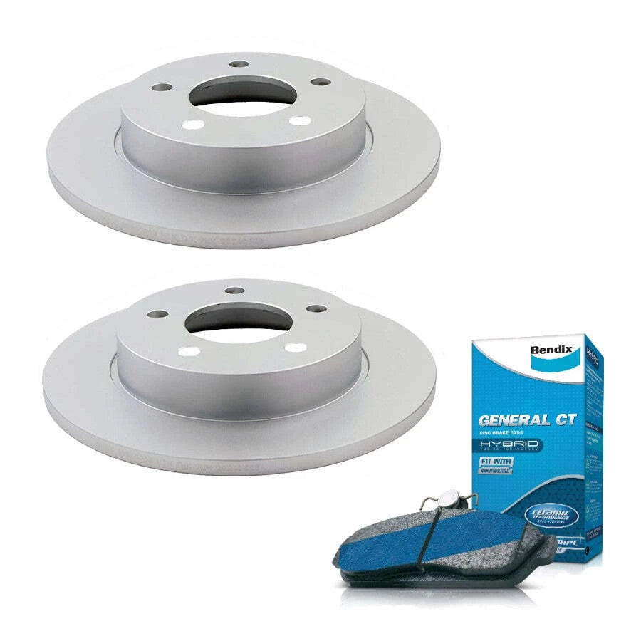 Rear Brake Pads and Rotors for Mazda 3 (2003–2014)
