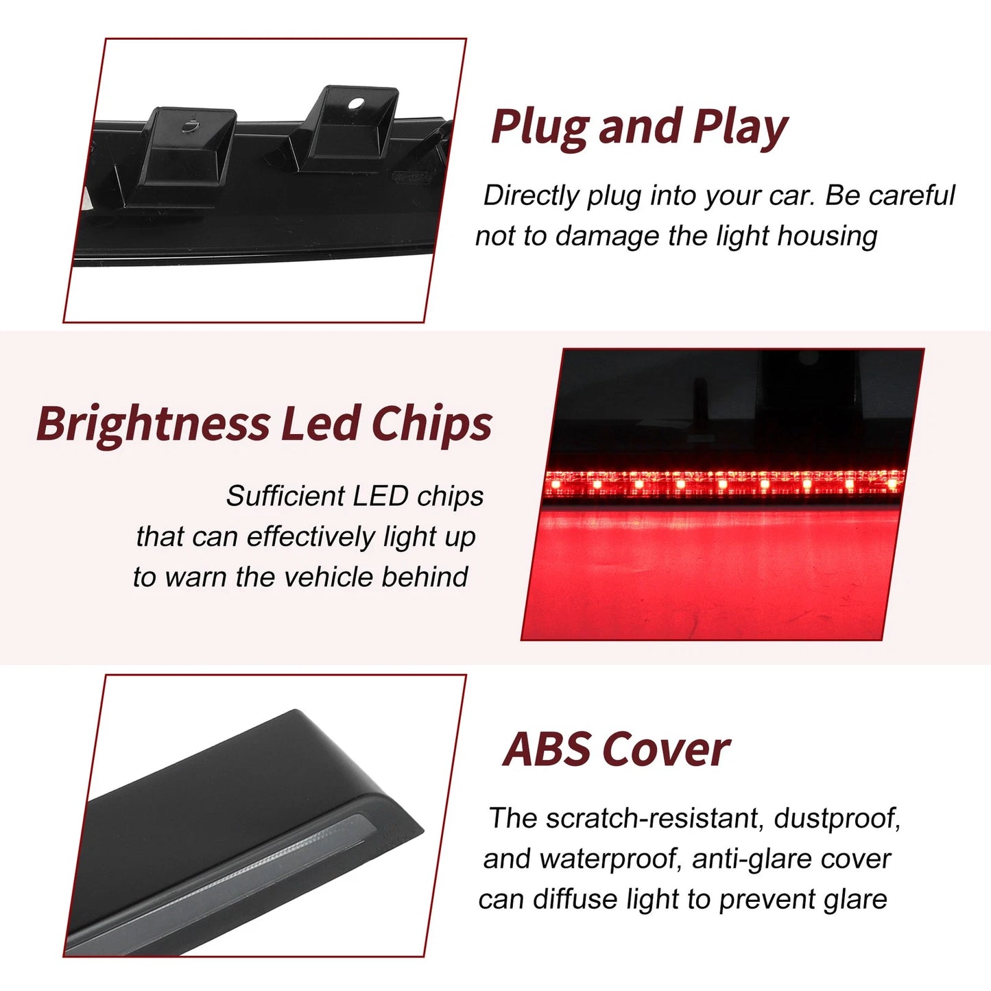 LED Third Brake Light for Ford Expedition Explorer (2011–2017) JL1Z13A613C